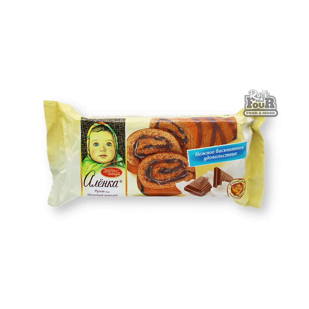 Biscuit roll "Alyonka" with milk chocolate flavor 200g